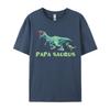 Papasaurus Tshirt Premium Cotton Men Tops T Shirt VALENTINE DAY T Shirt 2024 Newest Fashion Tops Shirts