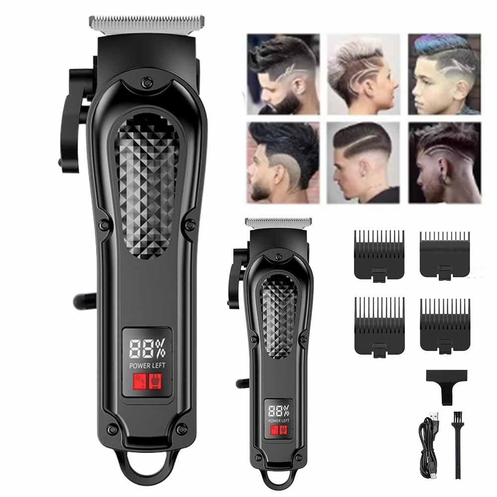 Rechargeable Electric Hair Clipper Cordless Beard Shaver Beard Trimmer  Barber Use