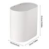 Trash Bin Press Top Waste Basket Bathroom Trash Can with Lid Stylish Slim Garbage Can Compact Spaces Wastebasket for Kitchen