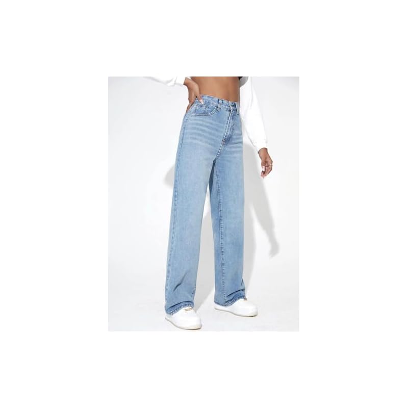 GRECIILOOKS Womens Cargo Denim Regular Fit Jeans (Black, 28) 28