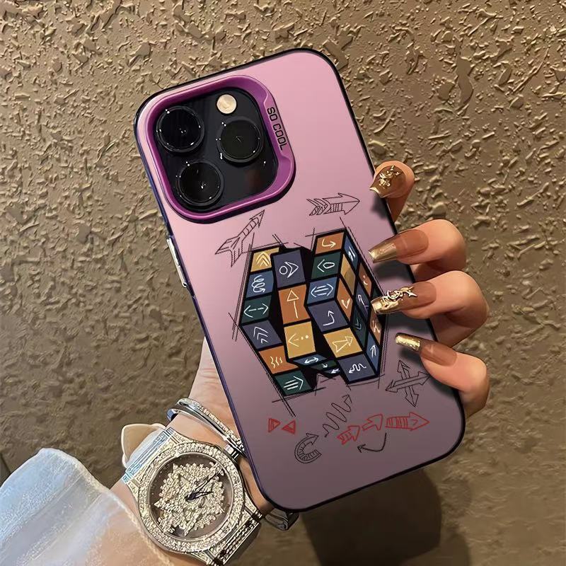 Arrow Rubik's Cube for Apple 16Pro mobile phone case iPhone15Pro new 14Pro personality 17Pro creativity