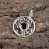 Black Onyx 925 Solid Sterling Silver Pendant, Handmade Gemstone Jewelry Pendant For Memorial Day