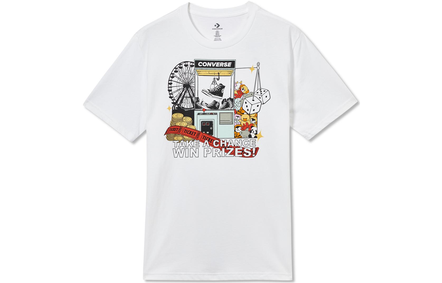 Converse ClawMachineTee T Shirt Men s White 10023457-A02 L