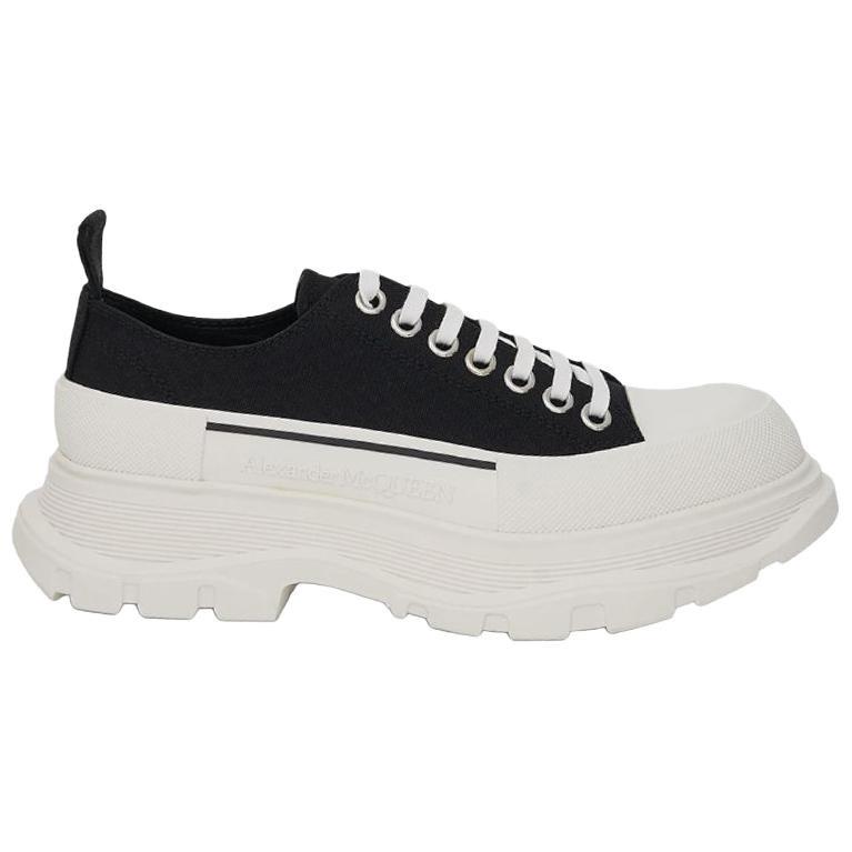 Alexander Mcqueen Tread Slick Lace Up 'Black White' Men's 604257W4MV21070