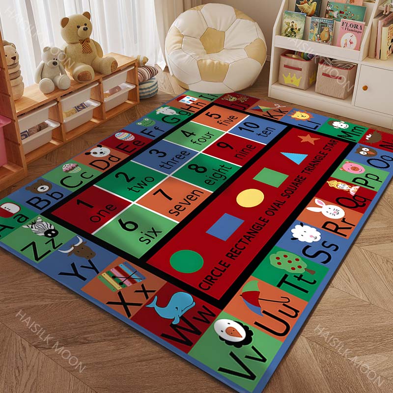 Early Childhood Education: ABC Letters Numbers Carpets for Living Rooms Bedrooms Doormat Decor Kids Play Home Area Rug Gifts