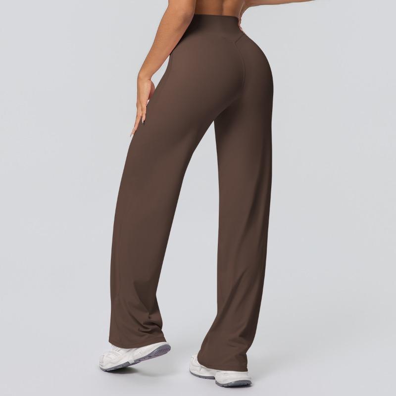 Yoga pants Thin skin-friendly high-waisted straight-leg pants Loose and thin yoga clothes Sports outdoor fitness clothes