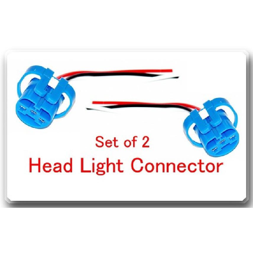 

set 2 x Head Light Socket Pigtail Connector Fits: Ford Lincoln Mercury Dodge GM