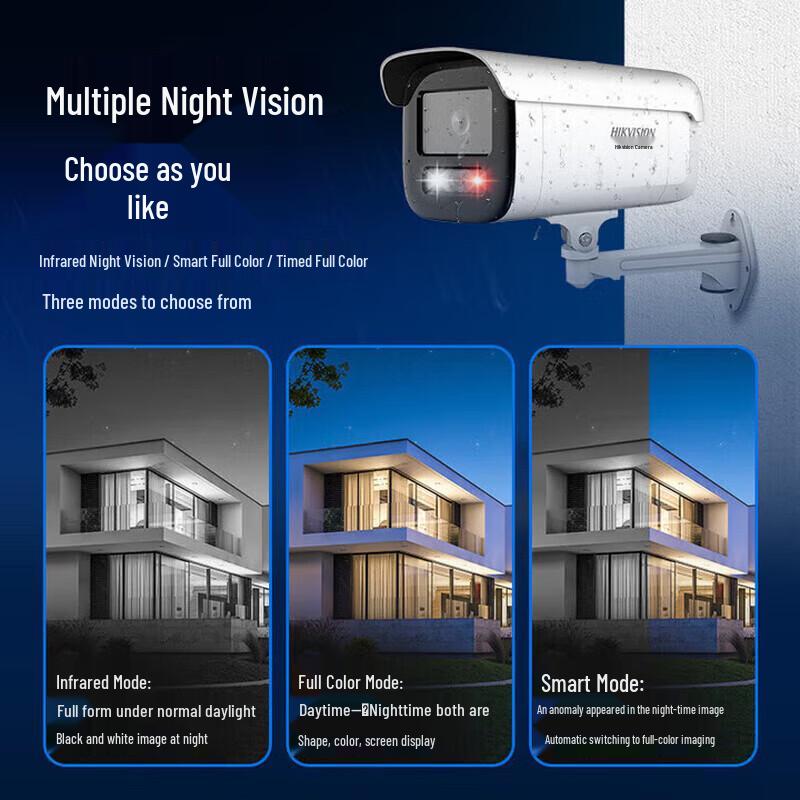 

HIKVISION 4MP PoE Full-Color Night Vision Bullet Camera CN plug (adapter included)