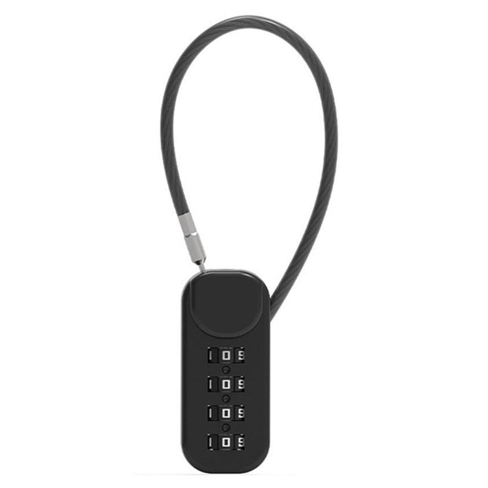 4 Digit Combination Padlock Anti-Theft Password Padlock Cabinet Steel Cable Password Lock Outdoor Travel Luggage Security Lock