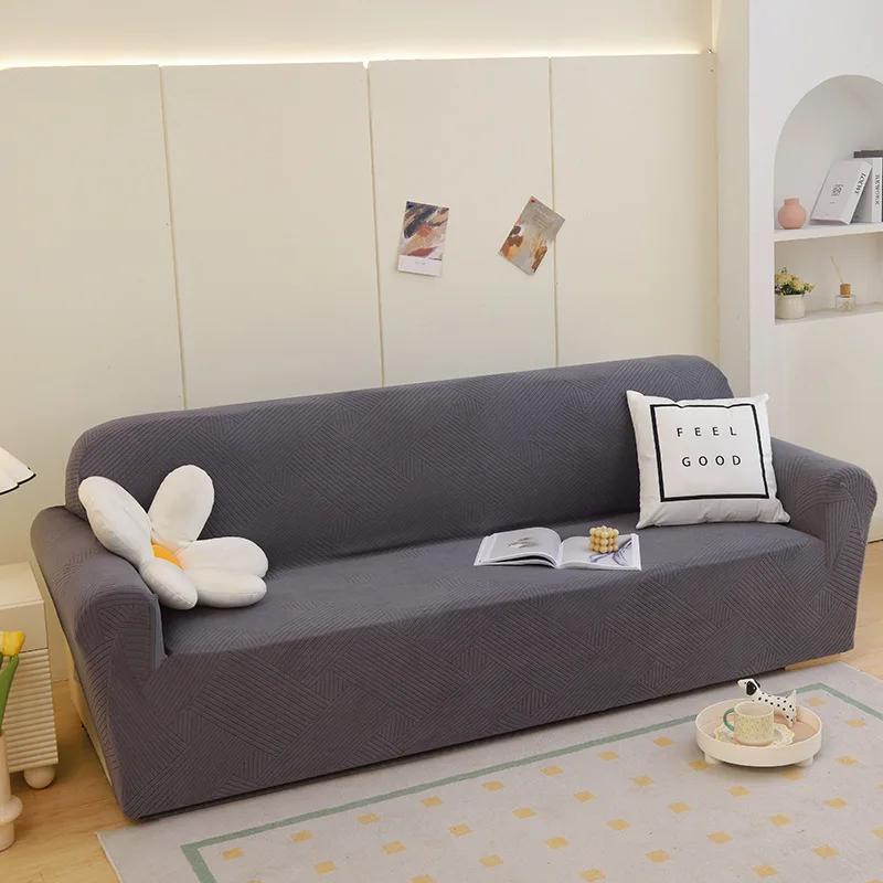 

Sofa cover universal all-inclusive universal elastic sofa cushion Sofa cover four-season universal cover towel 90-140cm 1pcs темно-сірий