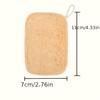 4-6Pcs Natural Loofah Exfoliating Sponges - Gentle Body Scrubber for Shower & Bath, Bamboo Fiber Cleaning Pads