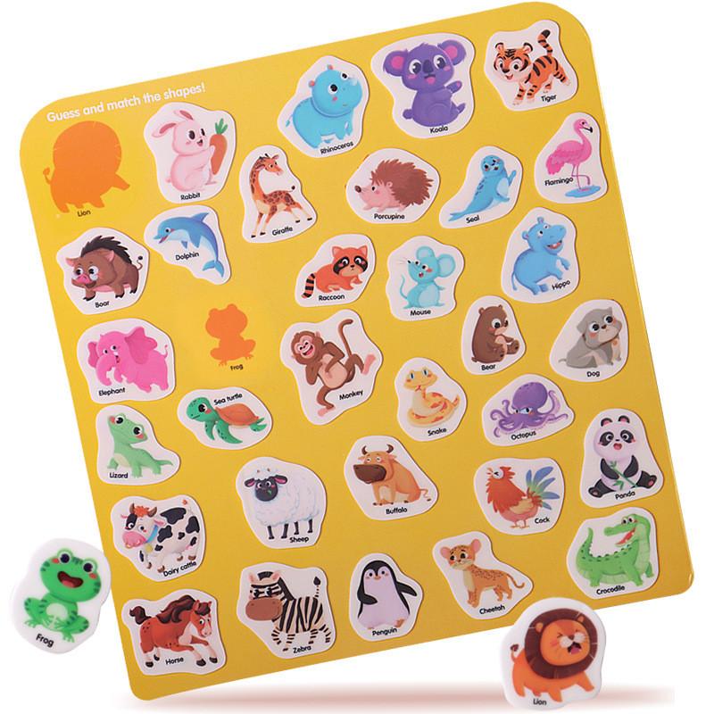 Educational Sticker Kids Book With Animal Dinosaur Pattern For Recognition Skill