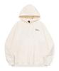 Bunny Flower Embroidered Hoodie Cream