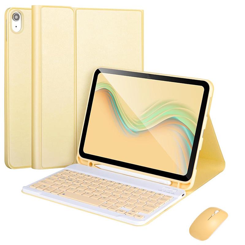 iPad A16 Bluetooth Keyboard Protective Case with Magnetic Detachable Pen Slot for 10th/11th Gen Tablets