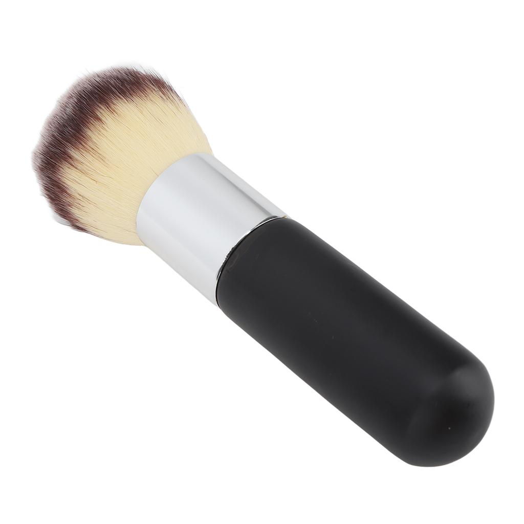 Pędzel do makijażu z pudrem sypkim Miękkie puszyste włosie Wygodny uchwyt Pędzel kosmetyczny do makijażu Czarny