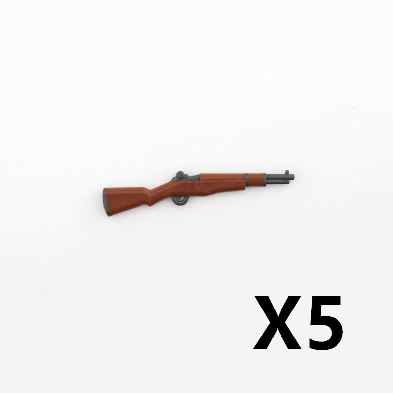 5/10 WW2 Soldier Weapons Building Block Two-color Printing Machine Rifle Submachine Sniper Guns Military Accessories Block Bricks C238