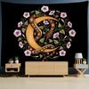 Art Illustration Tapestry Wall Hanging Psychedelic Witchcraft Tapiz Sun And Moon Aesthetics Room Home Decor