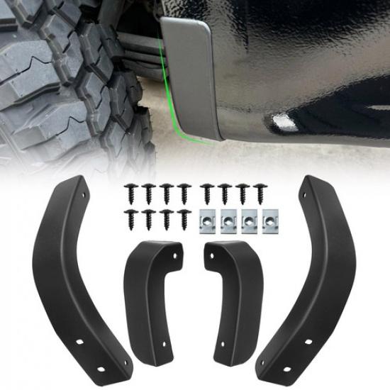 4x Mud Flap Delete Splash Guards Front Rear For Chevrolet Silverado 1500 19-25