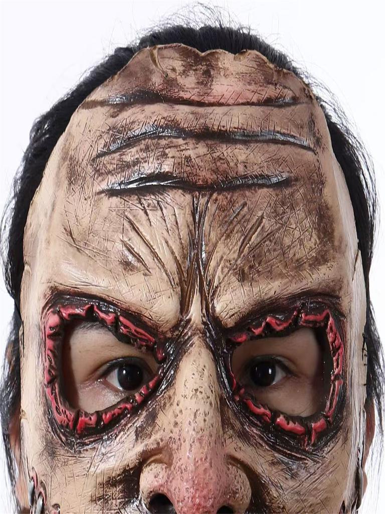 Halloween Party Big Mouth Nail Horror Mask Latex Ghost Festival Soft Simulation Headgear Dress up