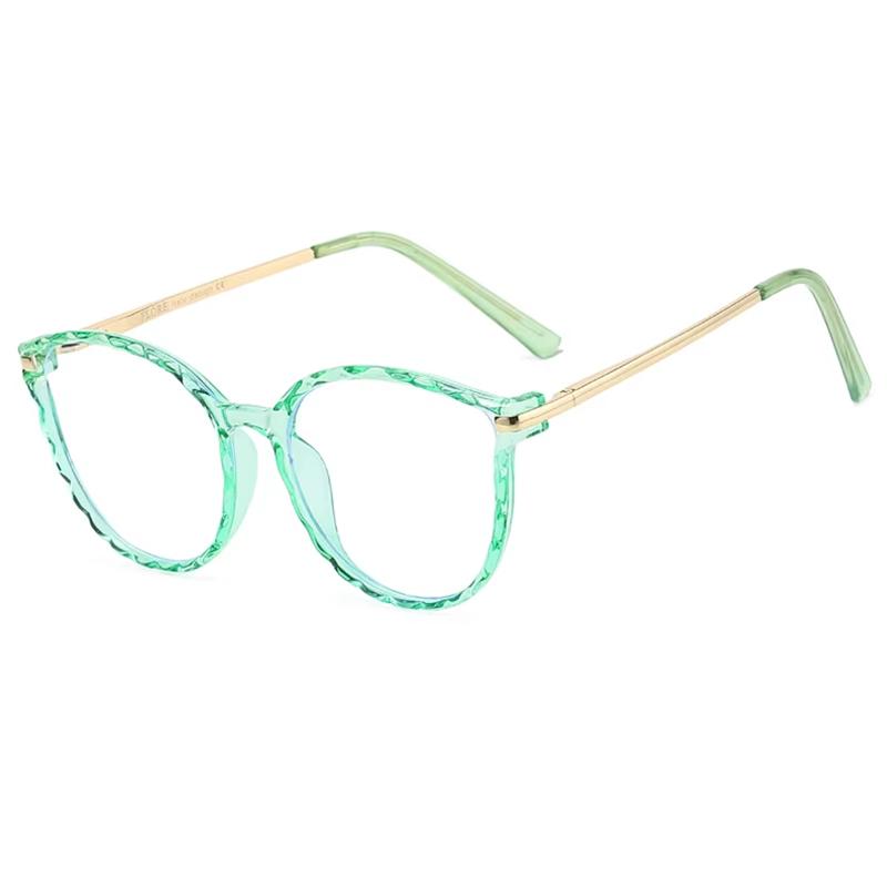 Lila Rahmen Katzenaugen Korrektionsbrille Damen Anti Blaulicht/Photochrom/Kurzsichtigkeit/Weitsichtigkeit/Gleitsicht Maßgefertigte Brillen