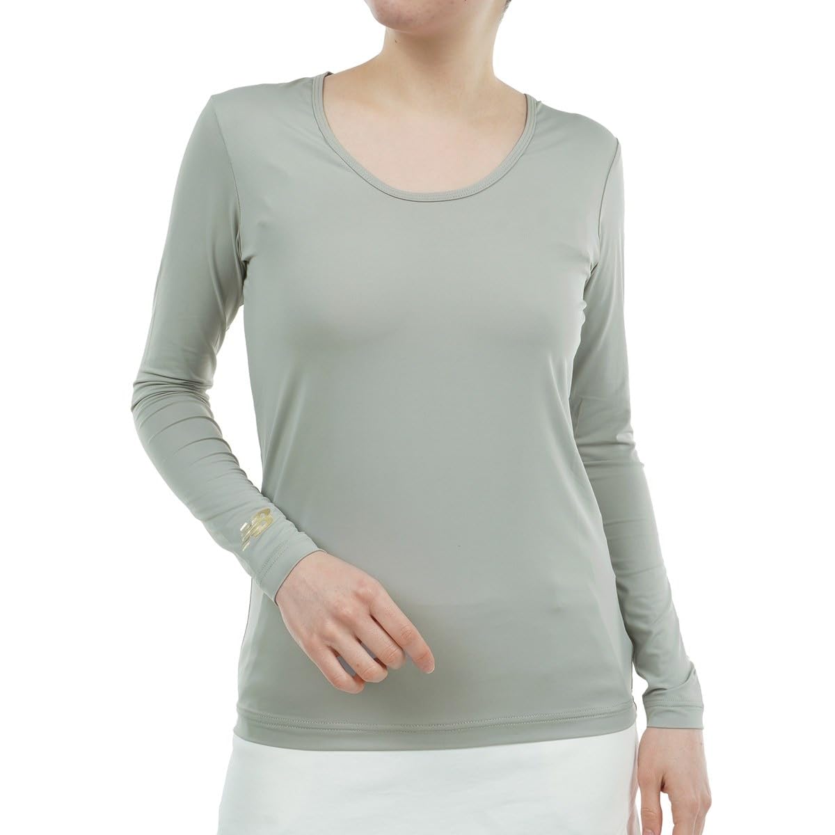

New Balance Long Sleeve Golf Shirt UV Golf Underwear Size 1 Women s U-Neck (Cooling, Moisture-Wicking, Quick-Drying, Protection, Stretch) / /
