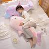 Colorful Dolphin Doll Sleeping Pillow Ragdoll Children's Bed Large Whale Plush Toy Boys and Girls