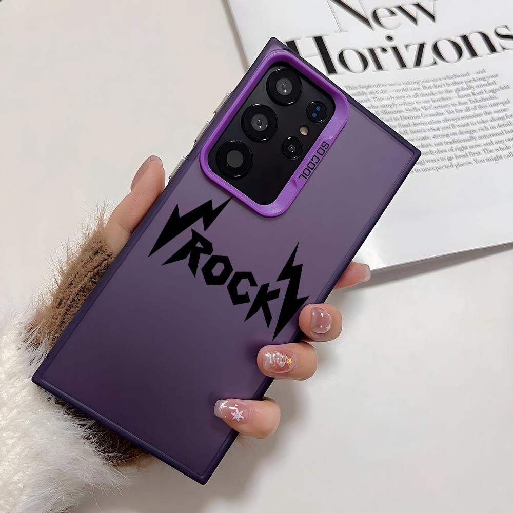 Coole Rock Roll Musik Handyhülle Für Samsung Galaxy S25 Edge S24 S23 S22 S21 S20 Ultra Funda Silikon Silberne Hülle