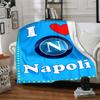 1pc Blanket - NAPOLI LOGO Print Design,Lightweight Blanket for Sofa,Bed- Soft &Warm,Gift for All Seasons