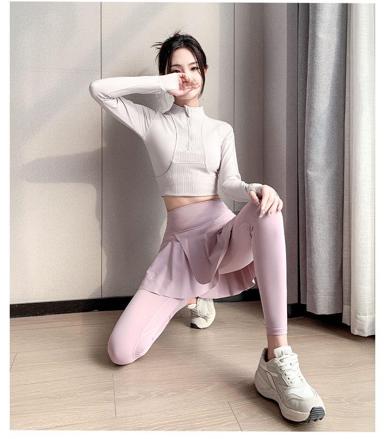 2024 Women's Quick-Dry Sportswear Set: Running, Yoga, Badminton Outfit with Skirt and Pants