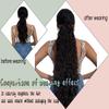 Perücke Pferdeschwanz-Binde-Cornrows Pferdeschwanz-Perücke Stück Frauen Hochtemperatur-Seide Stretch-Spitze Innennetz-Binde-Pferdeschwanz