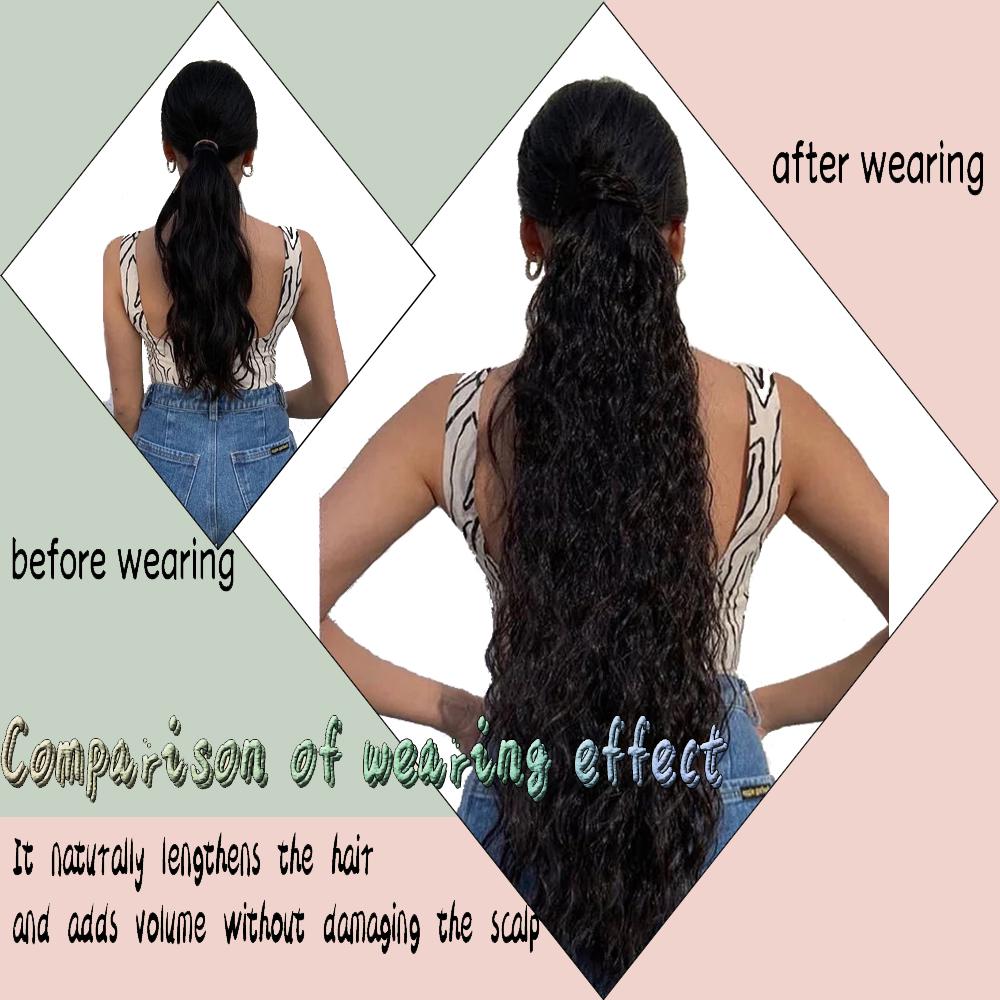 Wig Ponytail Tie Cornrows Ponytail Wig Piece Women High Temperature Silk Stretch Lace Inner Mesh Tie Ponytail