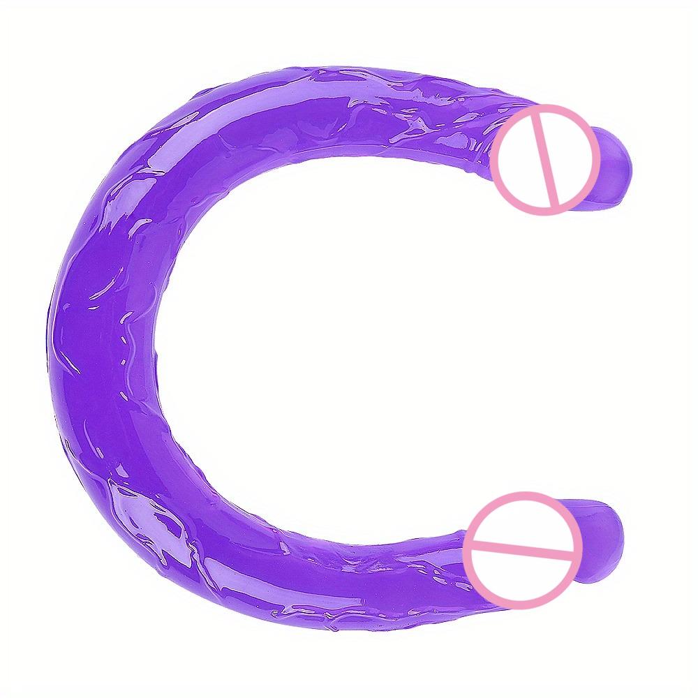 Soft Jelly Dildo Double Double Head Realistic Dildos Masturbation Toys Vaginal Anal Plug Orgasm Adult Sex Toys for Woman Men Gay