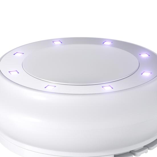 Toilet UV Cleaner with 8 UV-C LEDs Toilet Sterilization Lamp Automatic UV Toilet Light Toilet Hygiene UV Device for Home Closet Bathroom Hotel Room