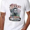Michael Myers Killer Klowns Parodie T-Shirt 100% Baumwolle Rundhals Kurzarm T-Shirt Normale Passform Lässiger Grafikdruck 180g