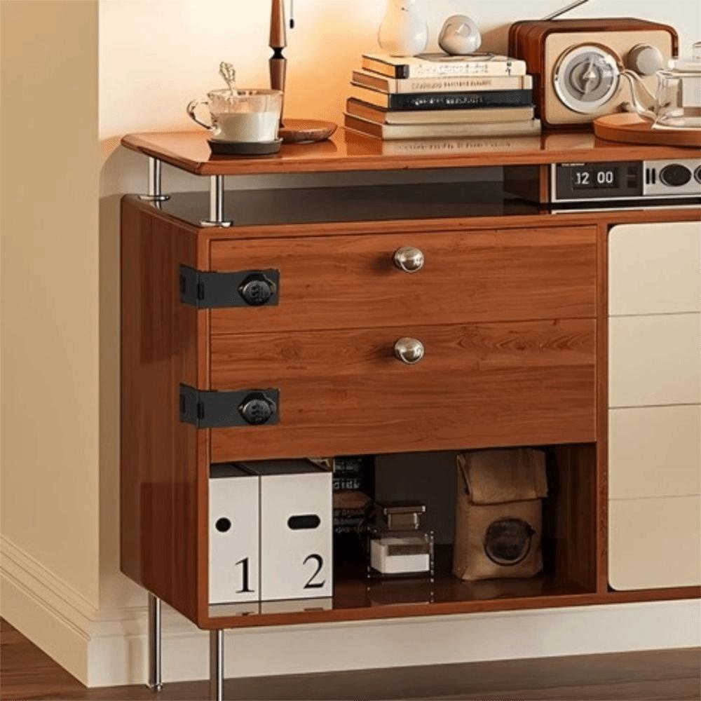 Double-Opening Cabinet Password Locks 3 Digit Drawer Lock Cabinet Door Combination Lock  Locker