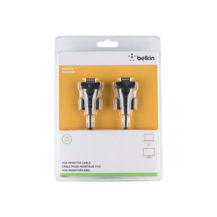 Câble VGA - BELKIN - 1,8 M - 15 M/M - Monitor Replacement - Vidéo