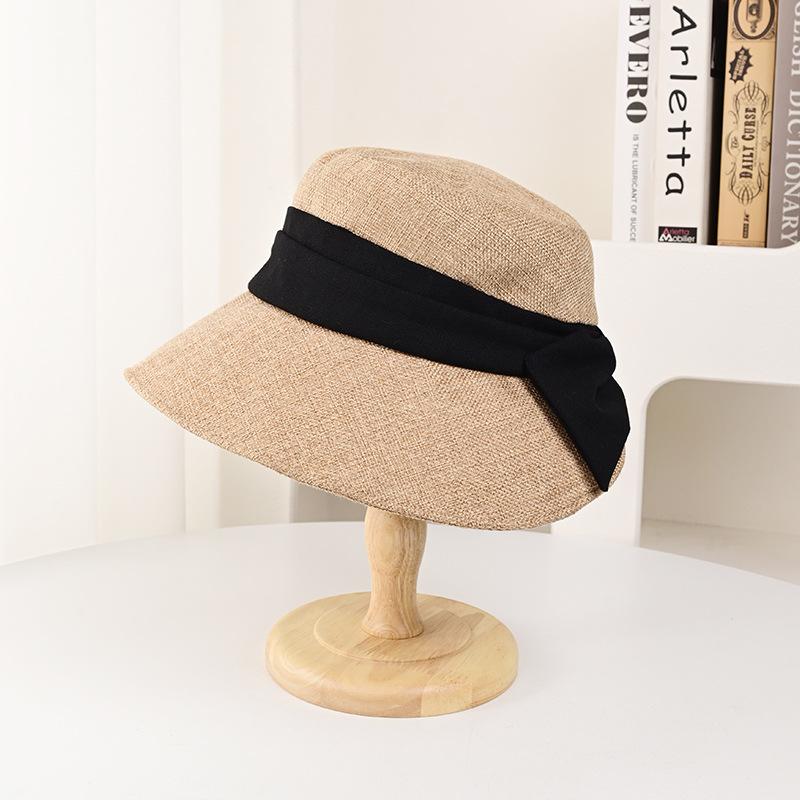 Japanese Big Hat Fisherman Hat for Women In Summer Casual and Versatile Color Blocking Thin Style Face-shading Small Sun Protection Basin Hat