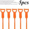 5-Pack Barbed Design Plastic Drain Clog Remover, Semicircle Handle Hair Catcher for Shower, Kitchen Sink, Bathtub, Bathroom Pipes Cleaning Tool