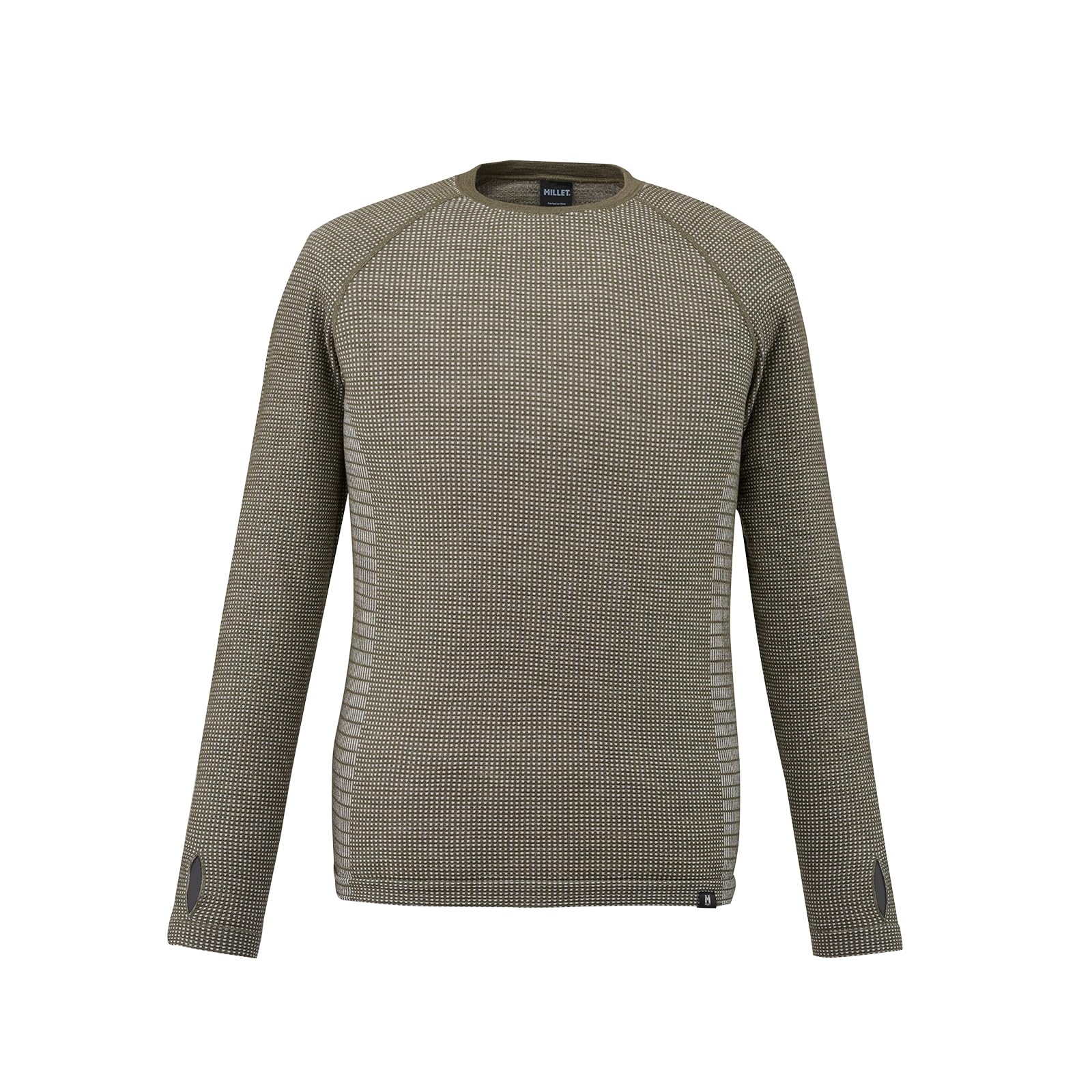 

Cold Weather Knit Waffle Wool Crew MIV01905 Olive [Millet] Men s (NEW LOGO) L-XL