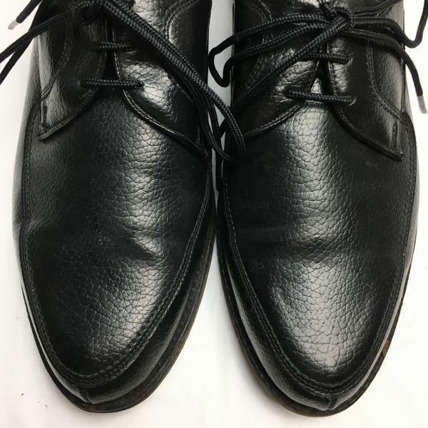 60s Vintage DEAUVILLE Rare CORFAM Leather U-Tip Business Shoes Black size 9 26.5-27.0(USED)