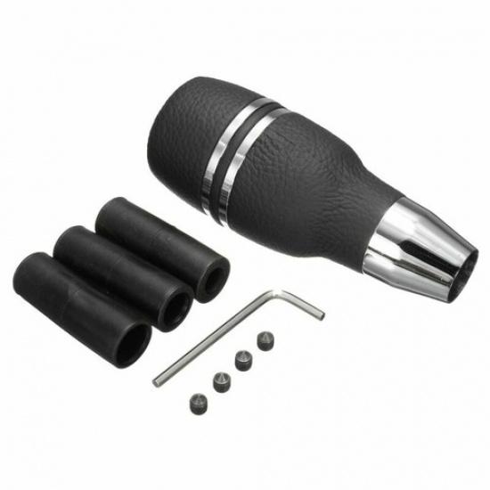 

Universal Cool Black Leather Car Automatic Gear Stick Shift Knob Shifter Lever