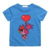 Trolls Anime Print Casual T-shirts Children Intellectual Fun Cartoon Tshirts Kids High Quality Cotton Tees Boys Girls Tops