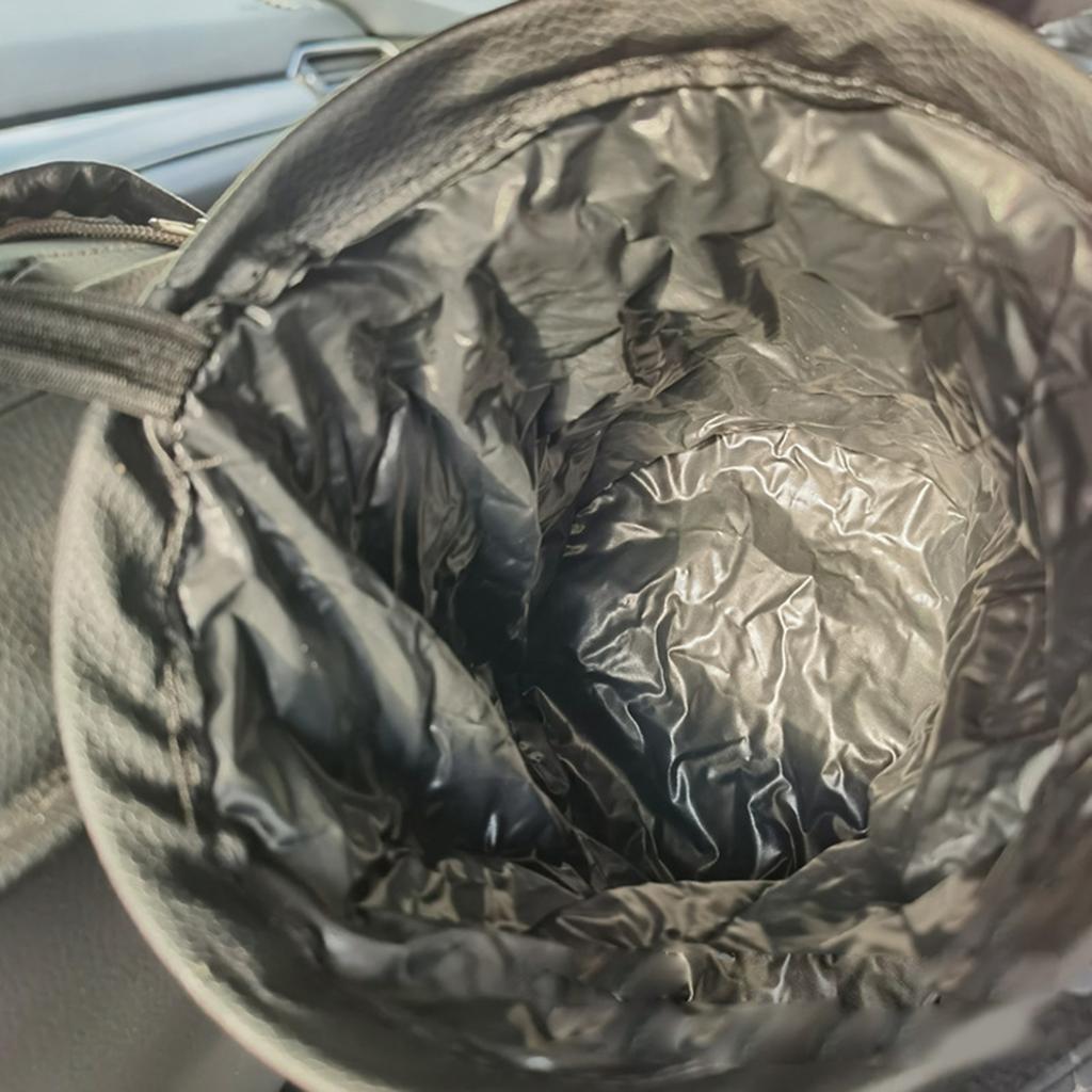 Foldable Hanging Car Trash Can, Car Trash Bag, Car Trash bin,PU Leather Car Organizer,For Waste Organizers