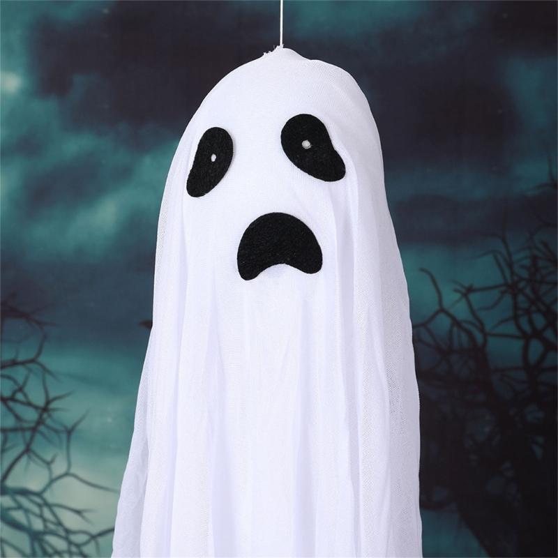 Haunting Elevating Phantoms With Eerie Voice Effect Glowing LED Lights Portable Fabric Halloween Party Decoration