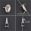 1Pcs Adjustable Spring Hook Wire Rope Suspension Kit  for Lighting Fixtures and Picture Decoration