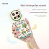 Kelimian Cute Cartoon Silicone Phone Case with Lanyard for Huawei Mate Series