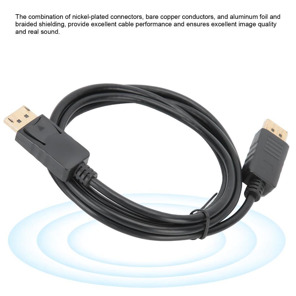 2PCS 4K@60Hz DP to DP Cable 6ft/1.8M Male to Male Adapter Cable  Gaming Monitor