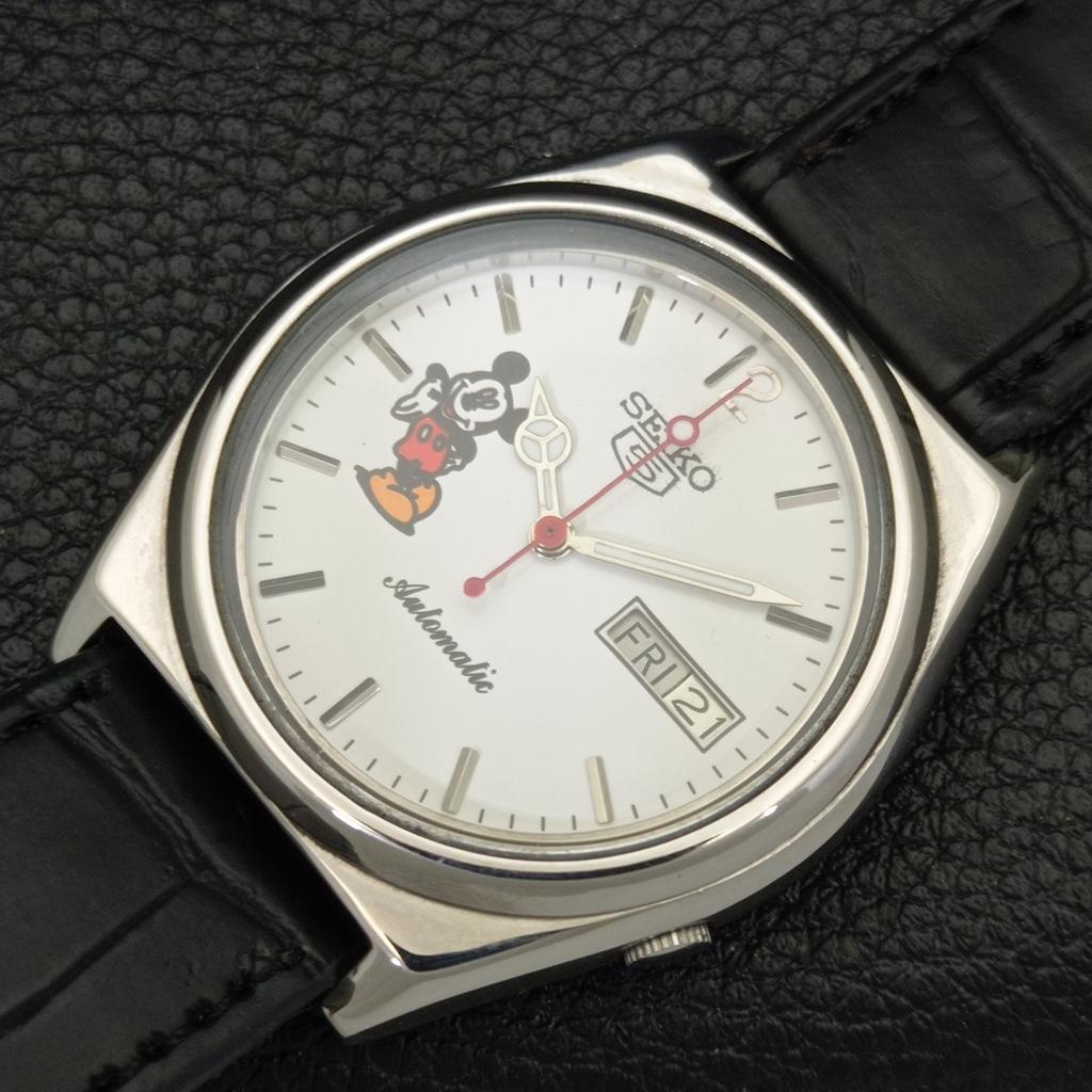 SEIKO 5 AUTOMATIC VINTAGE JAPAN 7009A MENS WHITE COLOR DIAL WATCH a700560-5 R203-a700560
