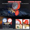 R134a Air Conditioning Pressure Gauge with Hose and Hook 3 Way AC Diagnostic Manifold Gauge Set Freon For R12 R22 R404A R134a