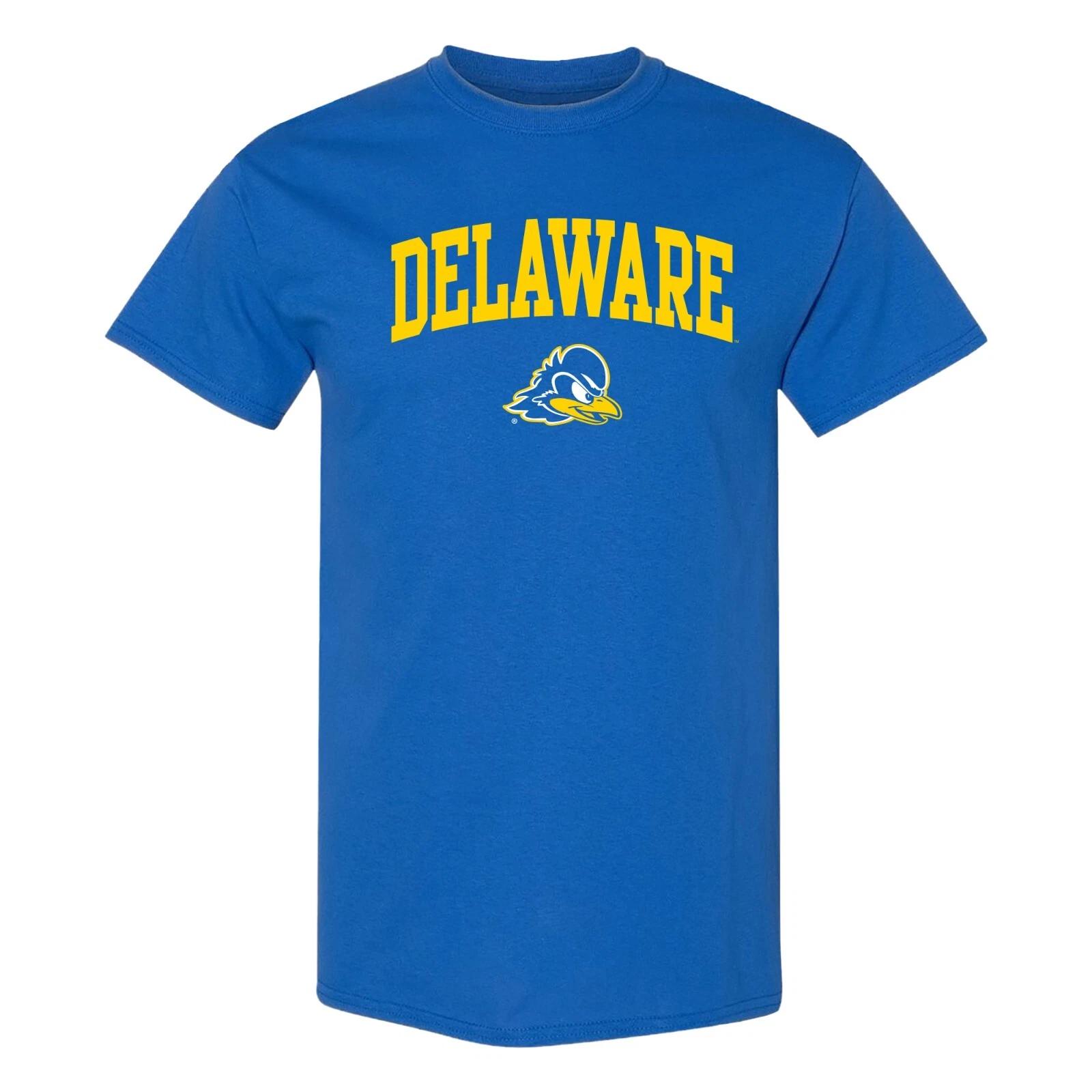 Delaware Arch Logo T-Shirt - Royal M
